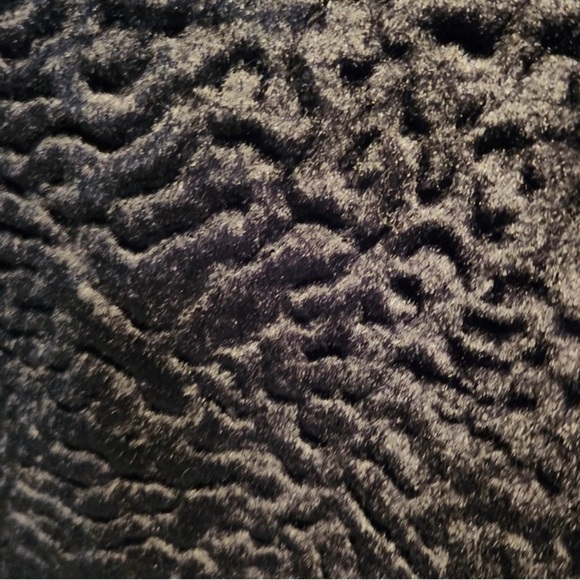 Vintage Women's Faux Black Persian Lamb Swing
Coat with Faux Mink Collar & Cuffs - Picture 5 of 16